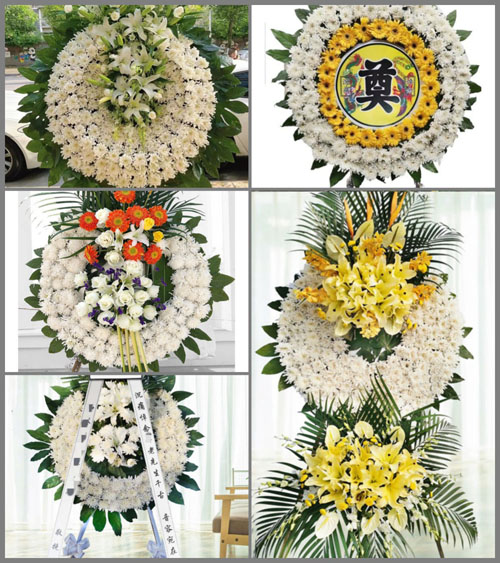 山东莱芜莱城区大王庄镇温家庄村花圈速递